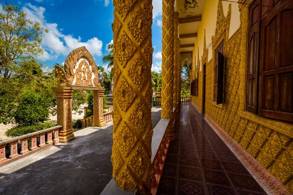 Chau Doc Vietnam Ocak 2020 Güzel Tapınağın Mimarisi Giang Mekong — Stok fotoğraf