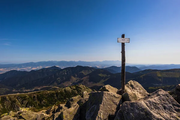 Beautiful Path Chopok Dumbier Mountain Stefanika Shelter Slovakian Low Tatra — Stockfoto