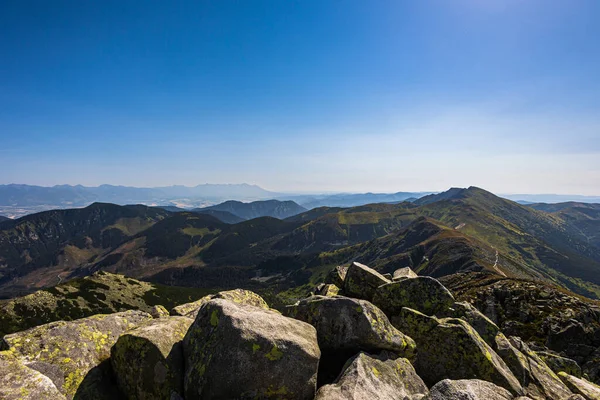 Beautiful Path Chopok Dumbier Mountain Stefanika Shelter Slovakian Low Tatra — Stockfoto