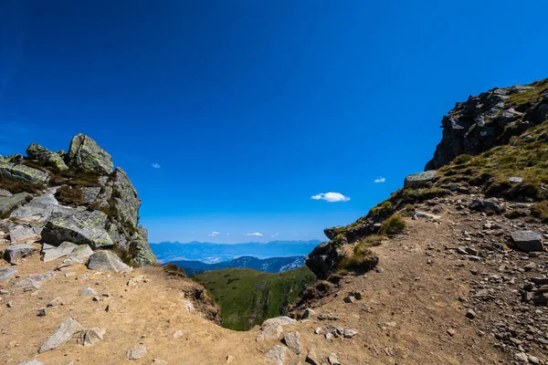 Beautiful Path Chopok Dumbier Mountain Stefanika Shelter Slovakian Low Tatra — Stockfoto