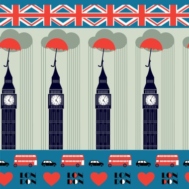 Mavi Londra desen