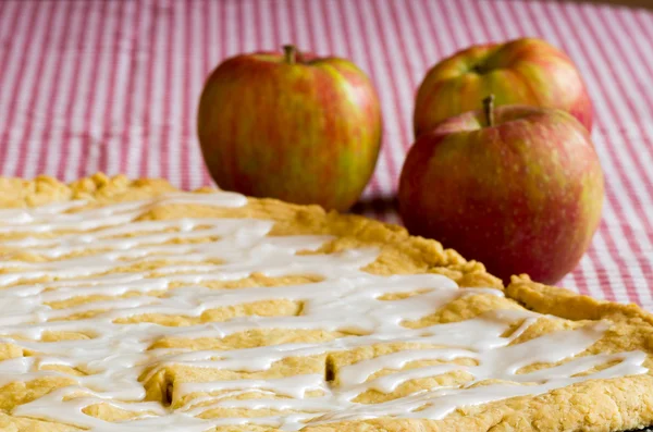 Крупним планом яблучний пиріг — стокове фото