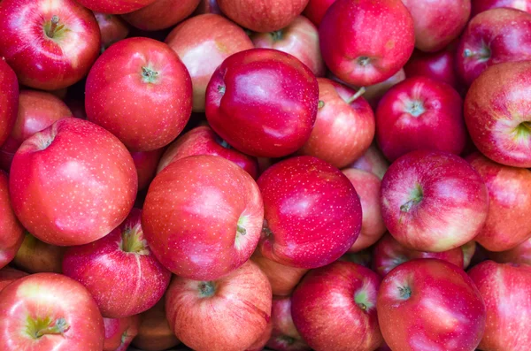 Display of fresh red apples — Stock Photo, Image
