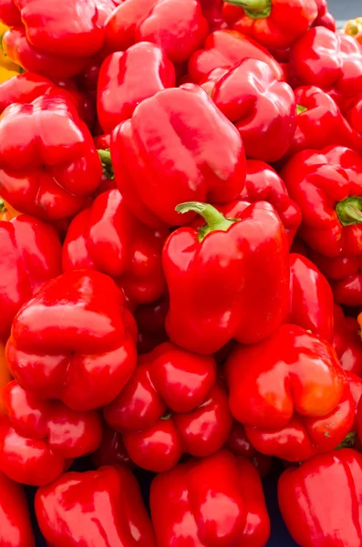 Red sweet bell peppers — Stock Photo, Image