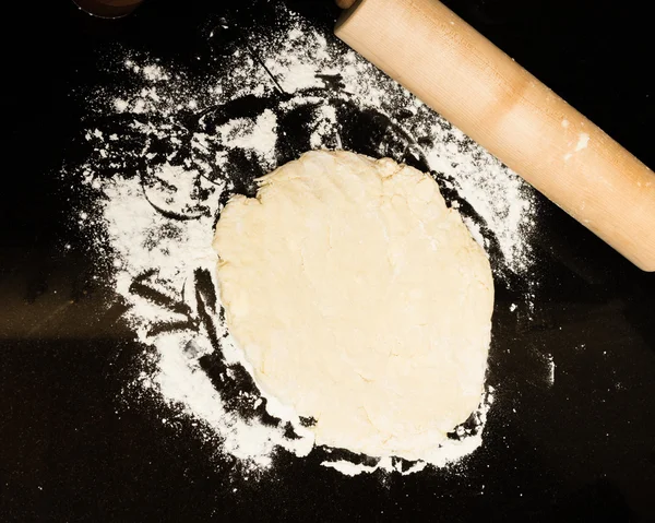 Így a sodrófa és tészta keksz — Stock Fotó