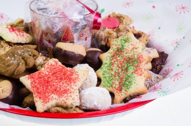 Festive holiday çerez tepsisi