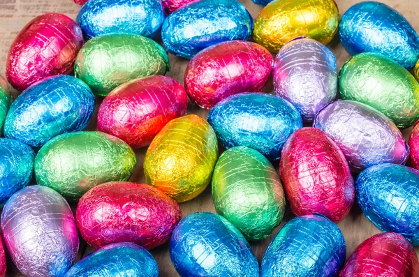 Folię czekoladowe jaja — Zdjęcie stockowe