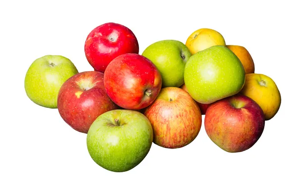 Fresh apples isolated on white — Stock Photo, Image