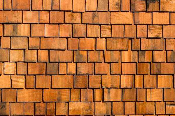 Cedar wood shake roofing — Stock Photo, Image