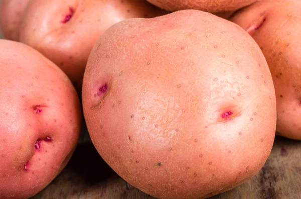 Batatas vermelhas fechar macro — Fotografia de Stock