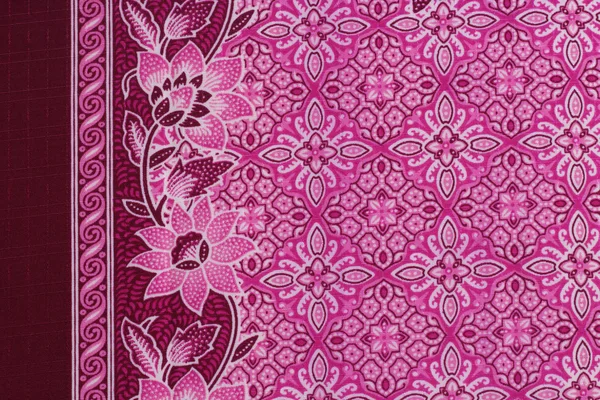 Beautiful pink batik patterns that become traditional clothes ma — Stock Photo, Image