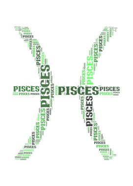 Metin bulut: balık silüeti