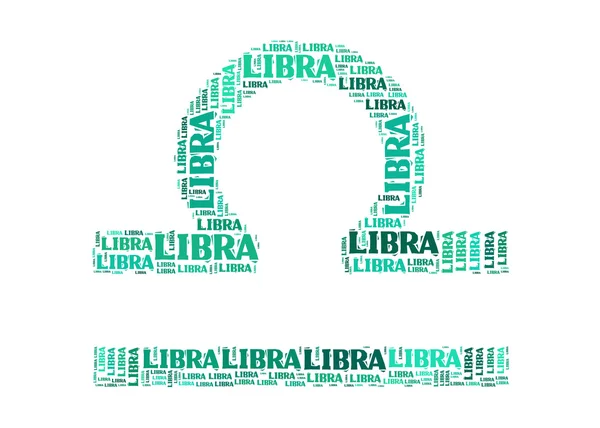 Nube de texto: silueta de libra —  Fotos de Stock