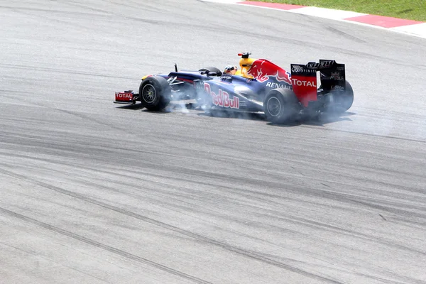 Sepang, Malajsie - 23. března: mark webber z red bull racing teamu — Stock fotografie