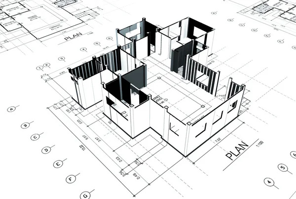 Home plot plan — Stock Photo, Image