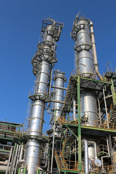 Estructura de la planta petrolífera y química — Foto de Stock