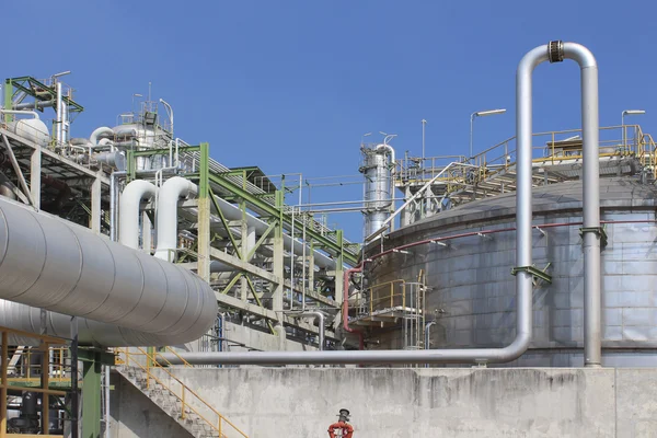 Industrial factory with blue sky — Stock Photo, Image