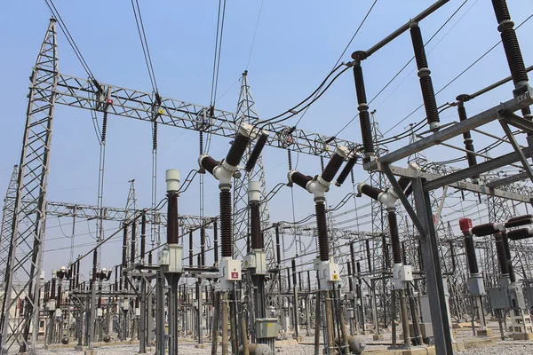 Estaleiro de transporte de electricidade — Fotografia de Stock