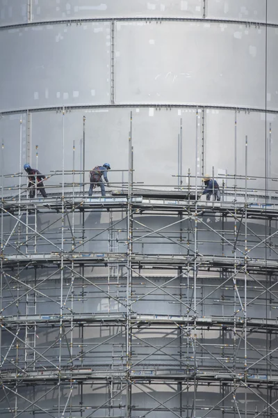 Gerüste für den industriellen Bau — Stockfoto