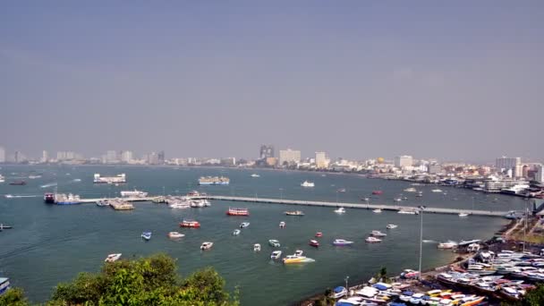 Caducidad de la bahía de Pattaya, Tailandia — Vídeo de stock