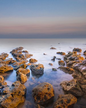 güzel kış deniz manzarası