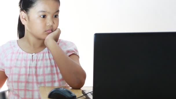 Children with computer — Stock Video