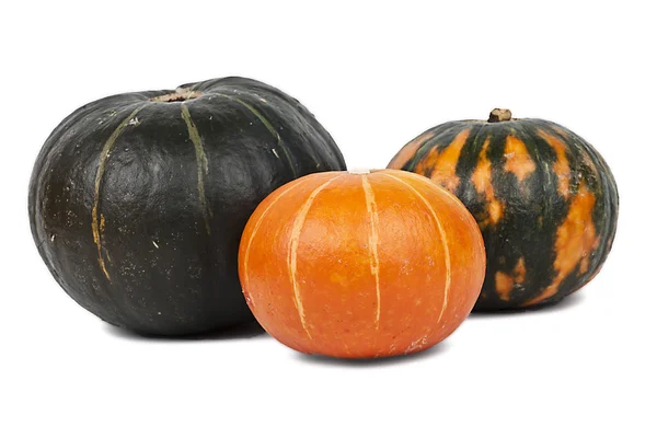 Three pumpkins Royalty Free Stock Images