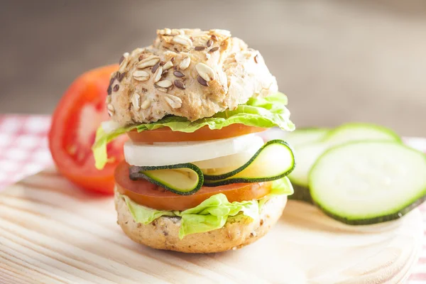 Deluxe gourmet burger — Stock Photo, Image