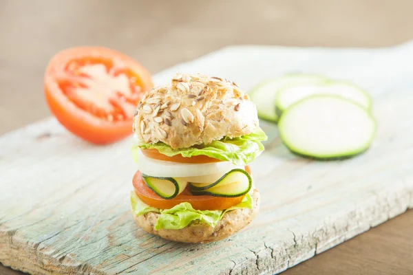 Deluxe gourmet burger — Stock Photo, Image