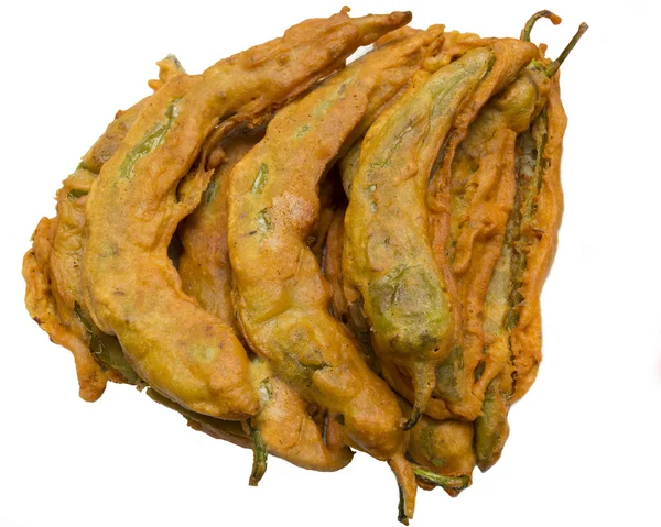 青椒炒小吃 pakoras — 图库照片