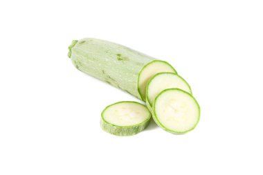 Beyaz arka plan üzerinde izole taze yeşil kemik iliği