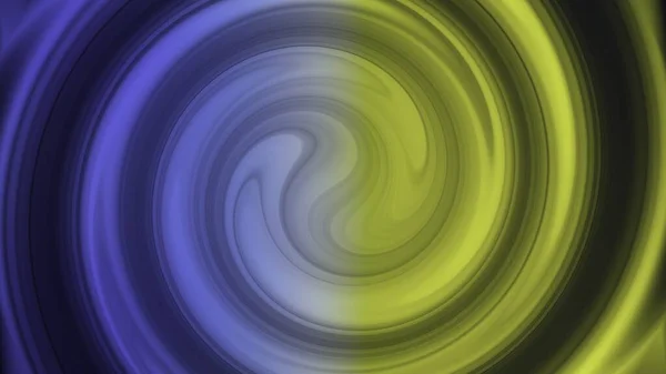 Blue and yellow abstract animation background in twirl effect