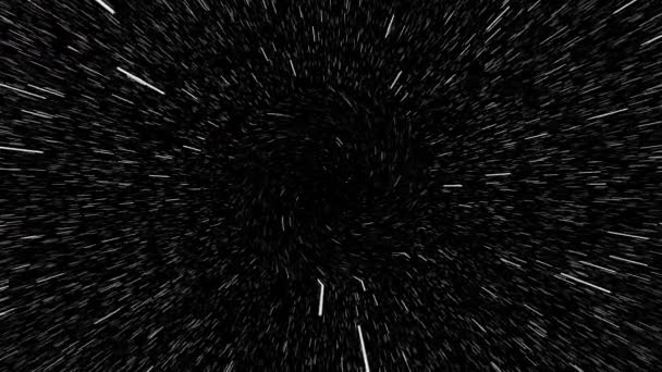 Swirl Animação Linha Espacial Hipervelocidade — Vídeo de Stock