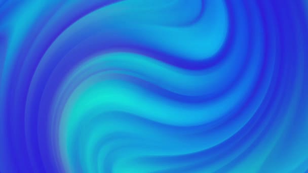 青い精力的な柔らかい波のアニメーションの背景 — ストック動画