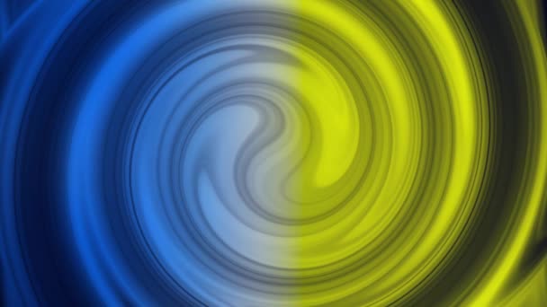 Circulaire Gele Blauwe Gradiënt Abstracte Achtergrond — Stockvideo