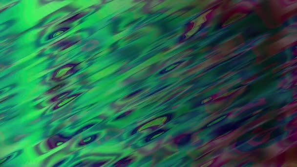 Groene Abstracte Effect Animatie Achtergrond Gladde Textuur Patroon — Stockvideo