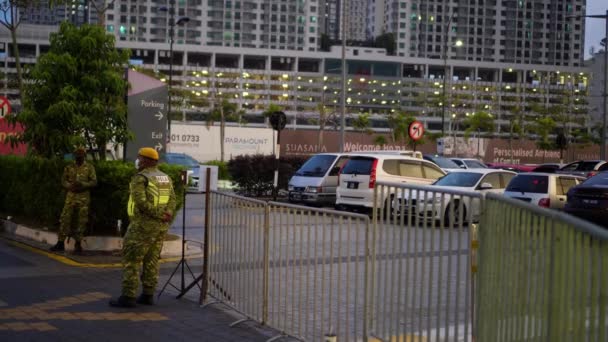 Batu Kawan Penang Malasia Nov 2021 Guardia Rela Del Cuerpo — Vídeos de Stock