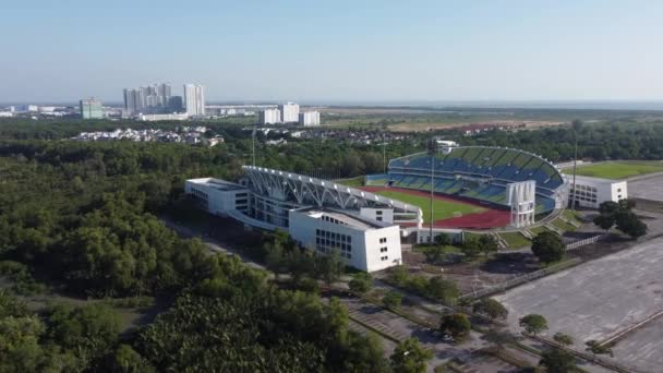 Бату Каван Пинанг Малайзия Июля 2021 Года Вид Воздуха Стадион — стоковое видео