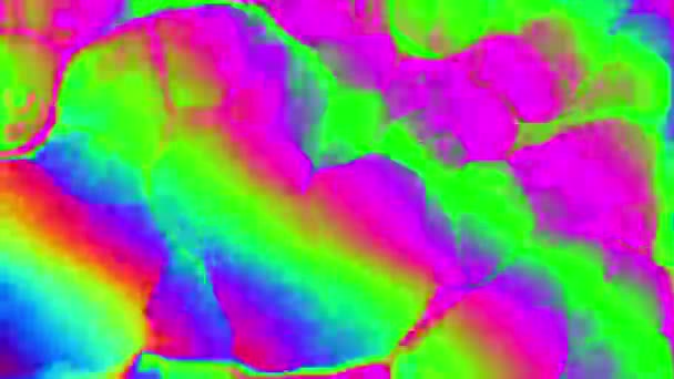 カラフルな動きの流体化学効果アブストラクトアニメーション — ストック動画