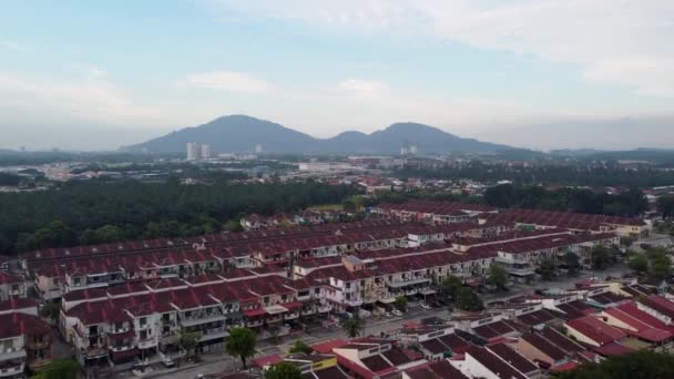 Sebearang Perai Penang Malaysia Sep 2021 Pemandangan Udara Terbang Atas — Stok Video