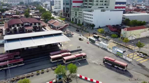 Georgetown Penang Malesia Nov 2021 Stazione Degli Autobus Rapid Vista — Video Stock