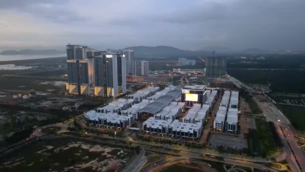 Batu Kawan Penang Maleisië Nov 2021 Luchtfoto Vtec Vervea Trade — Stockvideo