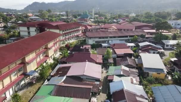 Bukit Mertajam Penang Malásia Jan 2022 Vista Aérea Malays Kampung — Vídeo de Stock