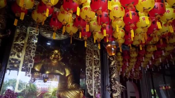 Ayer Itam Penang Malezja Lutego 2022 Powoli Śledzenie Świątyni Budda — Wideo stockowe