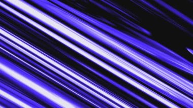 Mor ve beyaz şeritli ışıltılı animasyon. Hareket soyut arkaplan