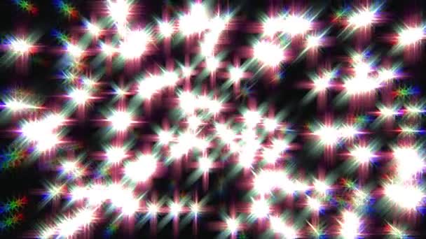 Star Light Glimmer Bokeh Abstract Animation Background — Stock Video