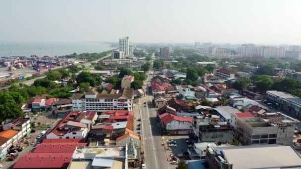 Seberang Perai Penang Malásia Março 2022 Mudança Aérea Cidade Bagan — Vídeo de Stock