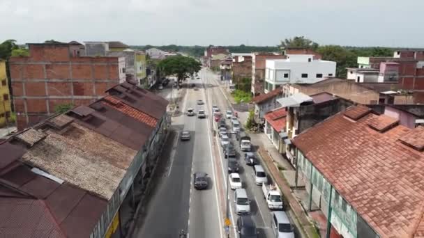 Sitiawan Perak Malaysia May 2022 Aerial Fly Rooftop Old Town — Stock Video