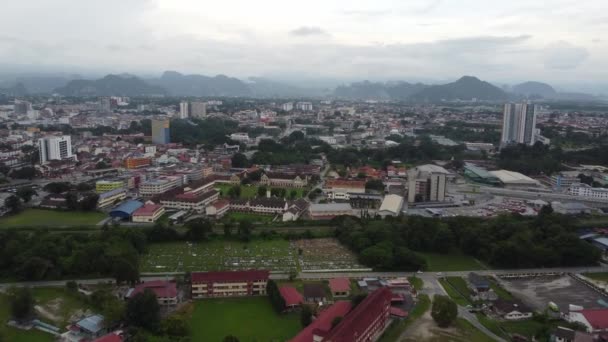 Ipoh Perak Maleisië Mei 2022 Luchtfoto Dato Panglima School Wesley — Stockvideo