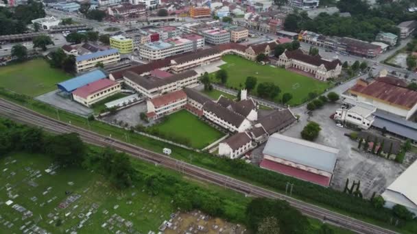 Ipoh Perak Maleisië Mei 2022 Luchtfoto Oud Erfgoed Gebouw Weskey — Stockvideo